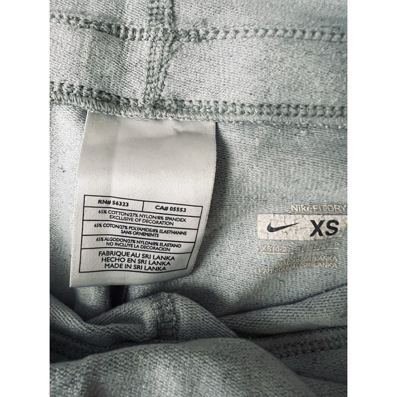 Y2K Nike Womens Track Pants XS Gray Flare Leg Stretch Athelisure Yoga Vintage - Picture 8 of 13